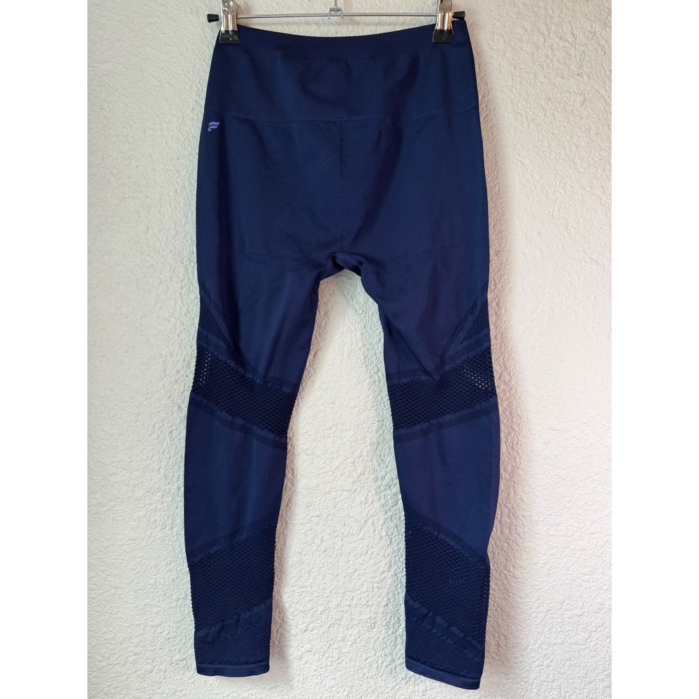 Fabletics‎ Navy Blue Seamless Mesh High Waisted Leggings Small - Picture 2 of 4